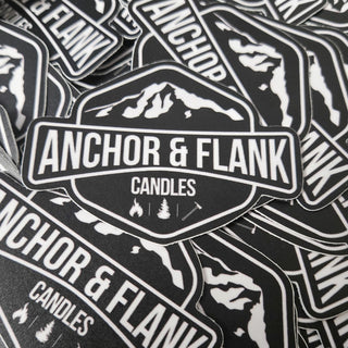 Anchor and Flank Candles Sticker